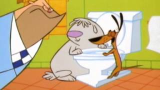 2 Stupid Dogs  Hollywood Flushes Toilet Cartoon Network Commercial [upl. by Ecirual]