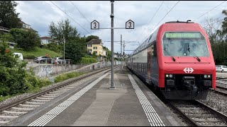 Bahnverkehr in Stäfa 17072024 [upl. by Mosenthal]