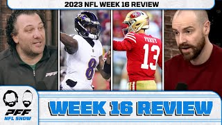 2023 NFL Week 16 Review  PFF NFL Show [upl. by Torruella]