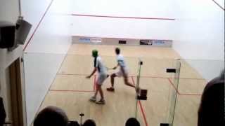 Leinster Squash Open 2012 final Derek Ryan versus Arthur Gaskin complete game 3 [upl. by Rob]