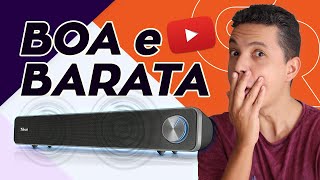 🔵 SOUNDBAR TRUST ARYS PARA PC E NOTEBOOK  Unboxing e Review [upl. by Kape]