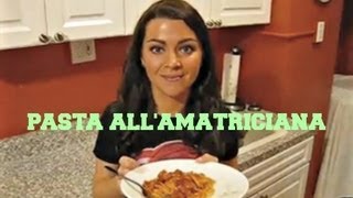 THE REAL PASTA ALLAMATRICIANA BACON SAUCE [upl. by Anyat359]