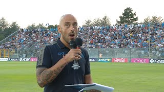 DECIBEL BELLINI legge la formazione del Napoli vs Egnatia 28072024 [upl. by Linad]