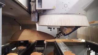 Homag BGM 311 Woodwop 7 cam 5 axis CNC Dance [upl. by Ahsocin]