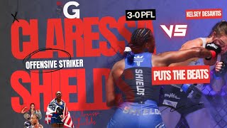 Claressa Shields vs Kelsy DeSaints Full Fight Breakdown Highlights PFL claressashields mma ufc [upl. by Irabaj]