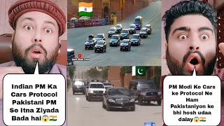 PM Modi Protocol Vs PM Shehbaz Protocol  Indian Vs Pakistan PM Cars Protocol  Pakistani Reaction [upl. by Wendalyn]