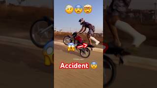 Dangerous wheeling 😱  hondamotorcycle wheeling hiphopmusic automobile ￼ [upl. by Vasiliu]