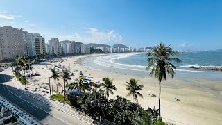 Um apartamento lindo e de frente para a praia das Astúrias no Guarujá [upl. by Thoer]