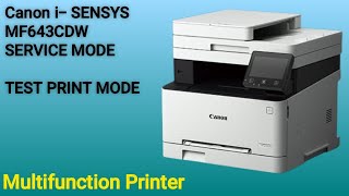 Canon iSENSYS MF643Cdw How to Enter in Service Mode [upl. by Neitsirk]