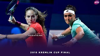 Daria Kasatkina vs Ons Jabeur  2018 Kremlin Cup Final  WTA Highlights Кубок Кремля [upl. by Yonina]