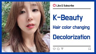 Kbeauty Hair color changing [upl. by Sekofski]