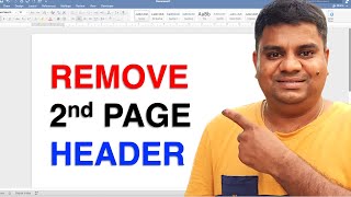 How To Remove Header From 2nd Page In Word [upl. by Scheck]