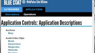 ProxySG First Steps Web GuideControlling Web Applications [upl. by Rinee]