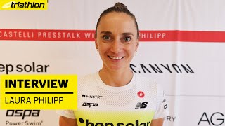 Laura Philipp quotDie 2400 Höhenmeter werden an niemandem spurlos vorbeigehenquot  IronmanWM Nizza 2024 [upl. by Lora733]