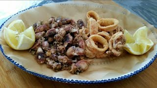 FRITTURA DI CALAMARI E SEPPIE  SICCITEDDRI [upl. by Oaoj]