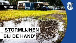 Regenweek op camping ‘Kan lokaal echt kletsnat worden’ [upl. by Eckart]