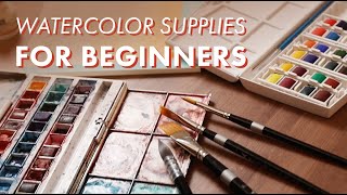 Watercolor Supplies For Beginners  What You Need To Get Started [upl. by Baerl375]