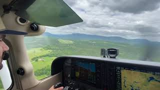 Landing in Rangeley Maine 8B0 Stephen A Bean Municipal Airport [upl. by Anjali]