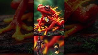 Superheroes but frog 🐸 marvel amp dc spiderman shorts marvel avengers [upl. by Naeerb]