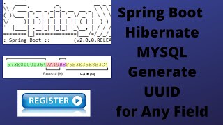 UUID Any Fields  UUID Spring Boot  Hibernate UUID Generator  How to Generate UUID Hibernate [upl. by Etireuqram]