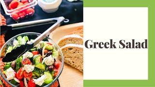 Greek Salad Recipe  How to make authentic Greek Salad at home [upl. by Towny]