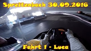 Kartbahn Spreitenbach 30092016  1 Fahrt  Luca [upl. by Koressa]