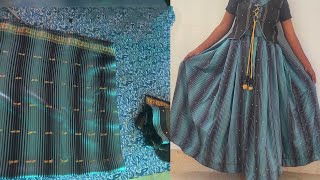 cutting and stitching easily from old saree new model 2024over coat [upl. by Lemart]