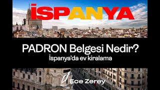 İspanyada İkamet PADRON Belgesi Nedir [upl. by Reddy859]