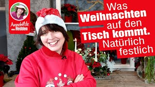 Der Tannenbaum ist geschmückt was fehlt ist die Weihnachtsdeko  Tischdeko für das Weihnachtsessen [upl. by Eniron]