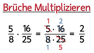 Brüche multiplizieren und kürzen  Bruchrechnung [upl. by Notneuq368]