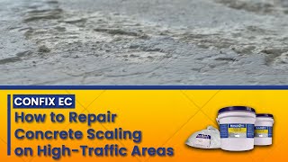 Confix EC How to Repair Concrete Scaling on HighTraffic Areas 8000psi at 3mm [upl. by Winser]