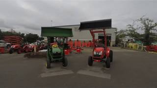 Kioti CK2610 VS Deere 3025E [upl. by Ahsym]