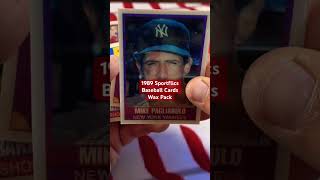 1989 Sportflics Baseball Cards Wax Pack Rip baseball sportscards baseballcards [upl. by Haven]