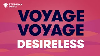 Voyage voyage  Desireless  Karaoké avec paroles [upl. by Malonis289]