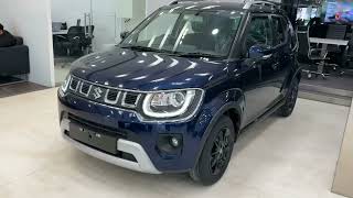 New IGNIS 2024 Automatic BLUE COLOUR NEW MARUTI SUZUKI IGNIS 2024 ALPHA TOP MODEL Review [upl. by Nicolella718]