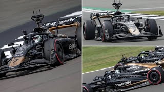 Brad Pitt driving Formula 1 car at the BritishGP in Silverstone  Live track footage [upl. by Okemak]