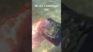 JBL go 3 waterproof test waterproof test t [upl. by Seleta]