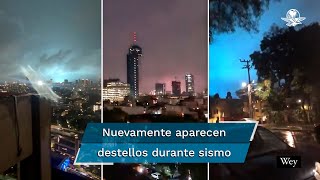 Luces en el cielo y pánico así se vivió el sismo de magnitud 71 en la CDMX [upl. by Athalla]