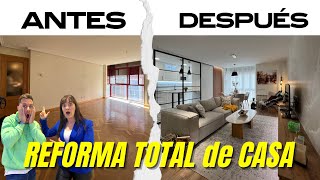 REFORMA INTEGRAL DE CASA ANTES Y DESPUÉS [upl. by Nylitak648]