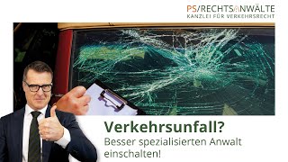 Bei einem Verkehrsunfall besser einen spezialisierten Anwalt einschalten [upl. by Barsky483]