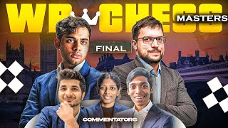 WR Chess Masters 2024  Finals Game 2  Arjun Erigaisi vs MVL  Commentary by Vidit Pragg Vaishali [upl. by Eelarbed]