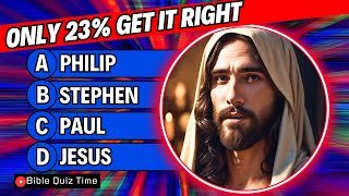 Only 23 of CHRISTIANS get everything right Can you get all 24 QUESTIONS right Bible Quiz Time [upl. by Halliday]