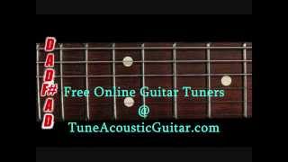 Open D Tuning  Open D Major Online Guitar Tuner [upl. by Acirdna]