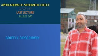 MESOMERIC EFFECT AND BASIC STRENGTH  LAST LECTURE  BY JALEEL SIR [upl. by Sarina181]