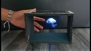 como hacer un proyector de holograma 3D con SMARTPHONE y carton reciclado holograma CASERO FACIL [upl. by Bega]