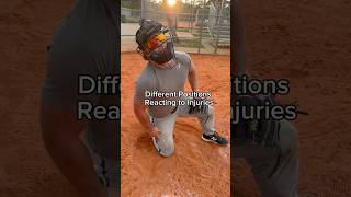 Different Positions Reacting to Injuries 🤣 baseball comedy injury sports viral [upl. by Iruyas]