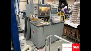 Three knife book trimmer for sale Horauf SN 140 Gab Supplies Ltd 2003 [upl. by Rayham]