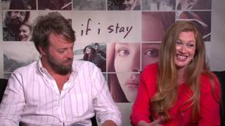 If I Stay Mireille Enos amp Joshua Leonard Official Movie Interview  ScreenSlam [upl. by Farmer80]