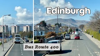 EDINBURGH AIRPORT BUS ride from Greendykes to Oxgangs [upl. by Atiuqin571]