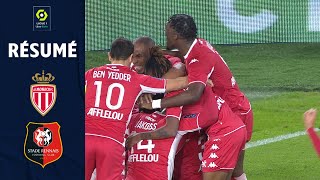 AS MONACO  STADE RENNAIS FC 2  1  Résumé  ASM  SRFC  20212022 [upl. by Auqcinahs]